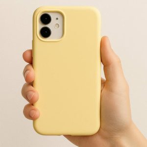 Pastel Yellow Soft Phone Case - Comfortable Grip