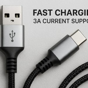 20 Fast Charging Type-C Cable - 3A Current Support