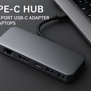 Type-C Hub - Multi-Port USB-C Adapter for Laptops
