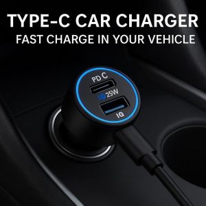 Type-C Car Charger - Fast Charge in Your Vehicle