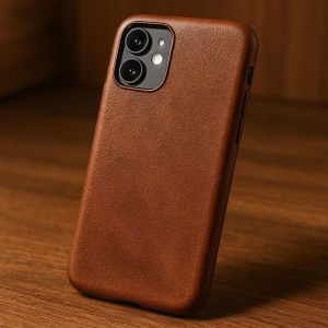 Classic Brown Leather-Look Case - Premium Feel